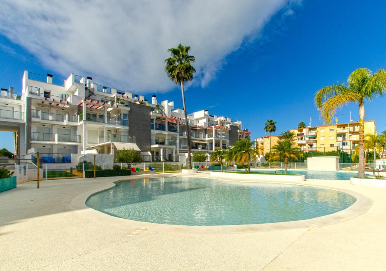 Apartamento Victoria Playa III Con Una Gran Terraza Dénia Buitenkant foto
